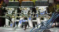 Weber carburetor 40 DCOE install on car 